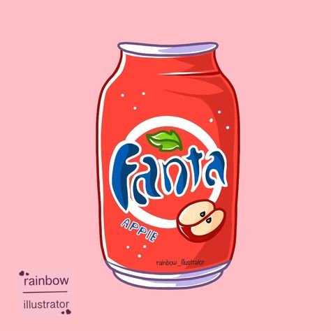 Фанта легкий рисунок