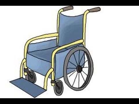 Инвалидная коляска иллюстрация