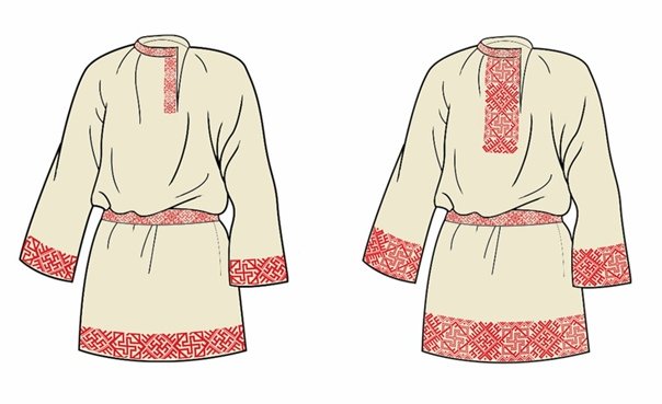 Рубаха русский народный костюм