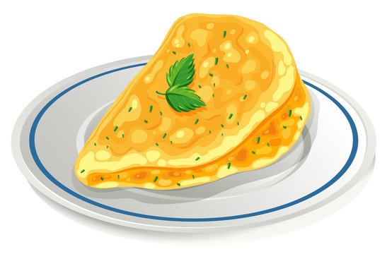 Омлет рисунок