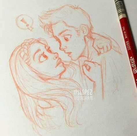 Рисунки для скетчбука пары