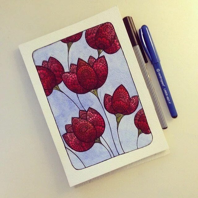 Рисунки в скетчбуке