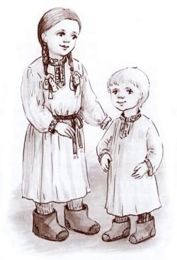 Крестьянские дети Некрасов раскраска