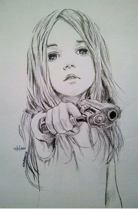Девушка рисунок