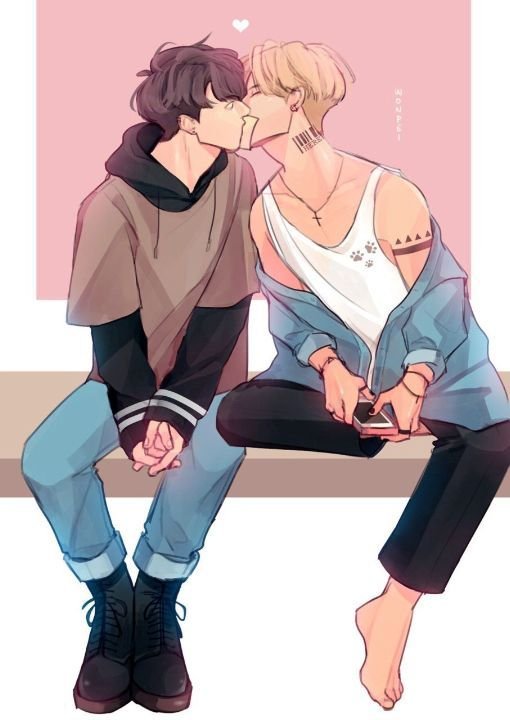 BTS Vkook Art омегаверс