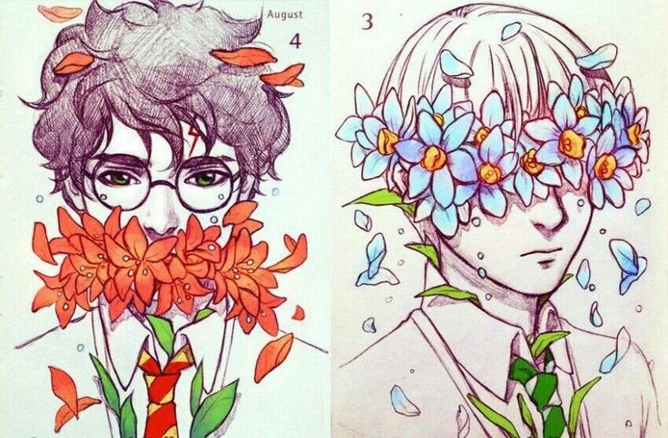 Рисунки в скетчбуке