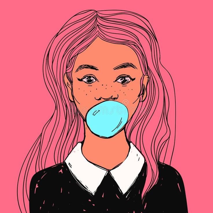 Рисунки для срисовки девушки