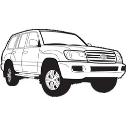 Land Cruiser 100 сбоку