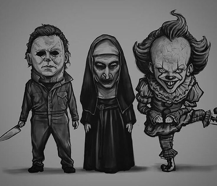 Герои фильмов ужасов арт