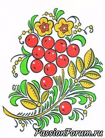 Хохломская роспись для детей