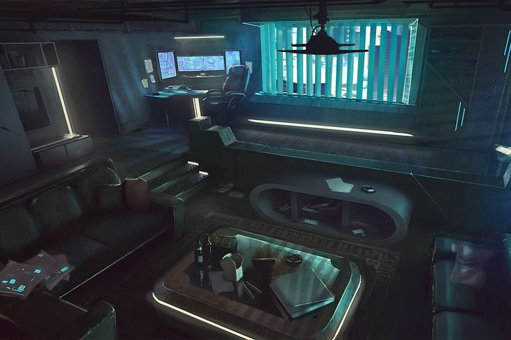 Cyberpunk 2077 мотель комната
