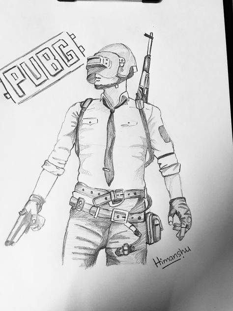 PUBG рисунки карандашом