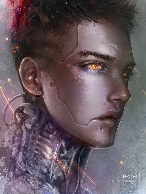 Cyberpunk киборг арт