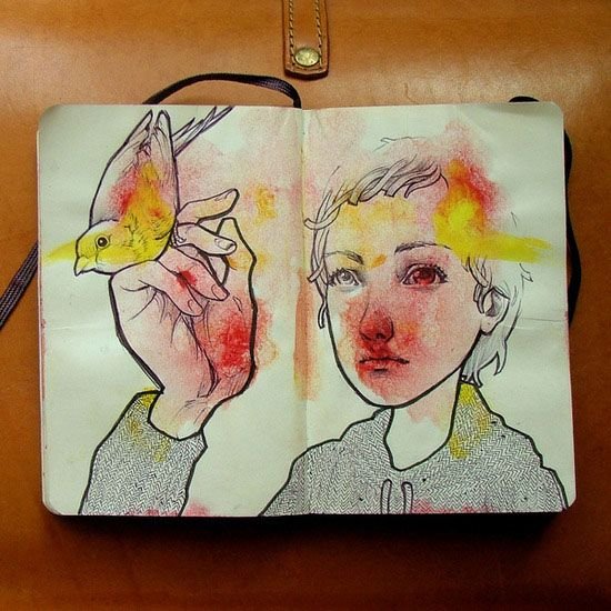 Рисунки в скетчбуке