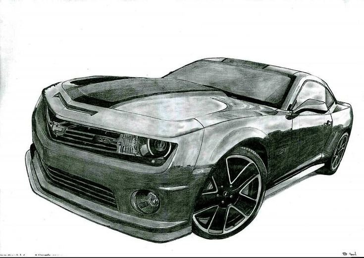 Camaro zl1 раскраска