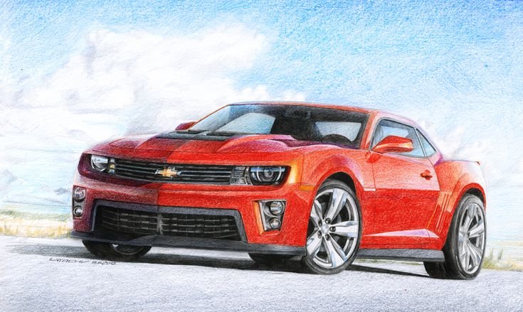 Раскраска Chevrolet Camaro zl1