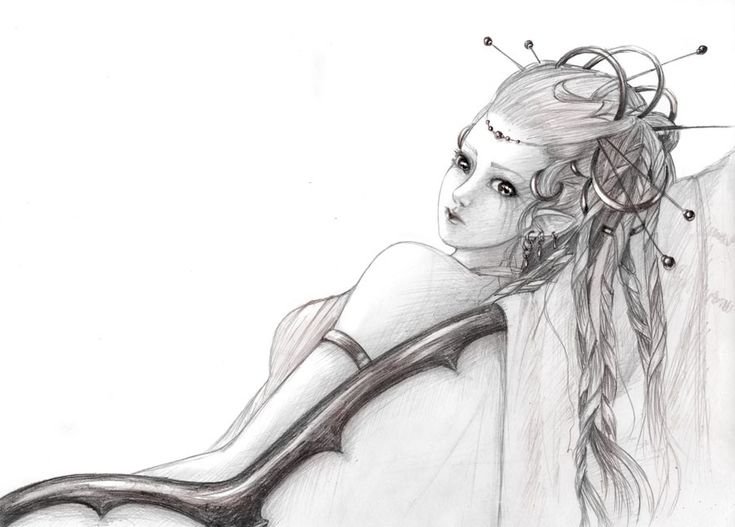 Рисунки карандашом фэнтези
