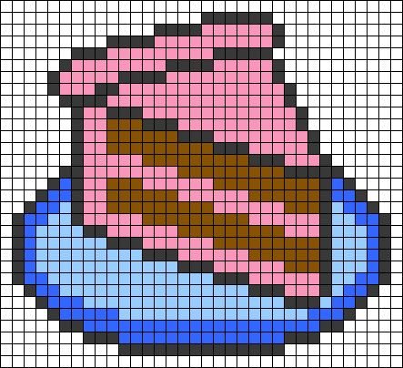 Рисование по клеткам вкусняшки