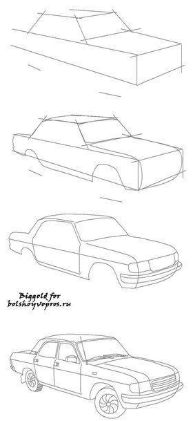 ВАЗ 2107 рисунок