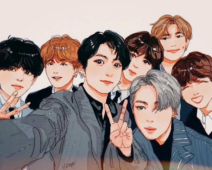 BTS Art вместе