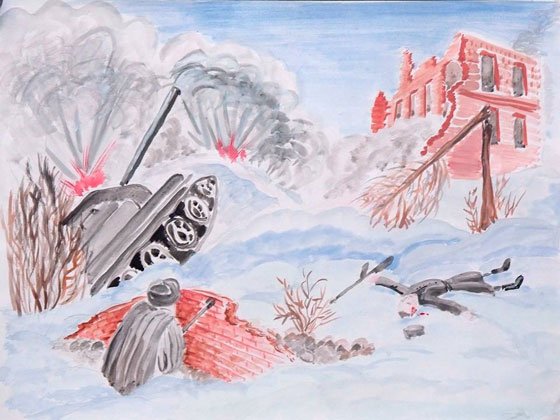 Рисунок Сталинградская битва блокада Ленинграда