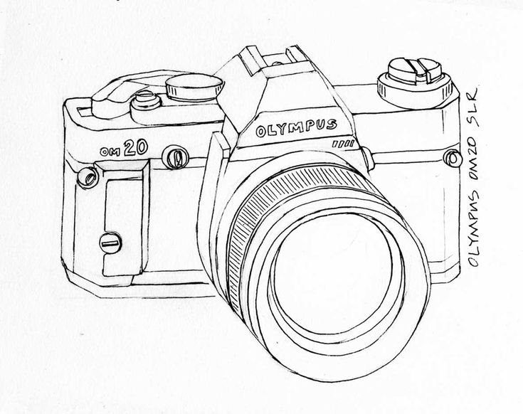 Фотоаппарат карандашом
