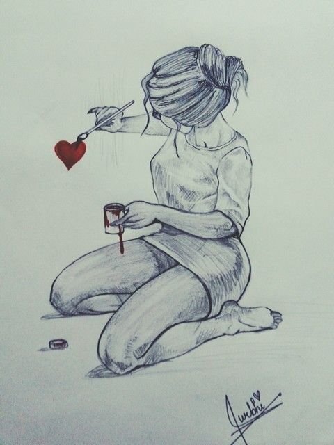 Скука рисунок карандашом