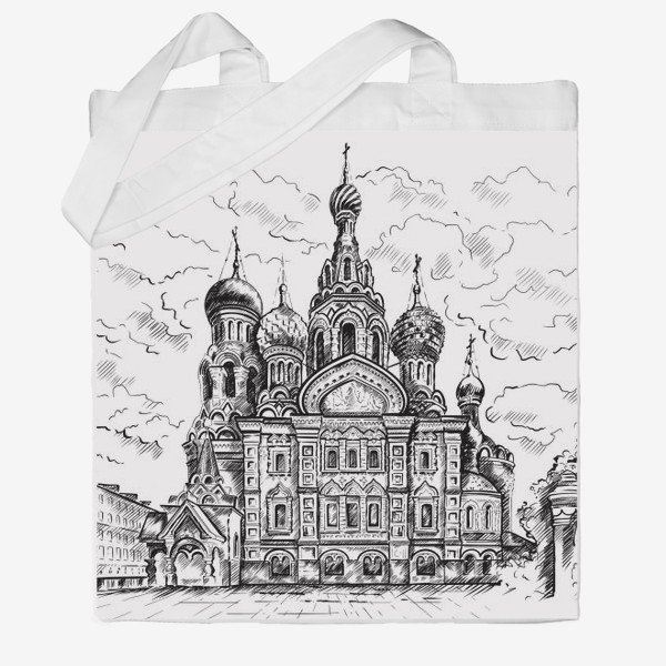 Храм Спаса-на-крови Санкт-Петербург рисунок