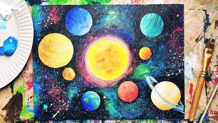 Солнечная система красками