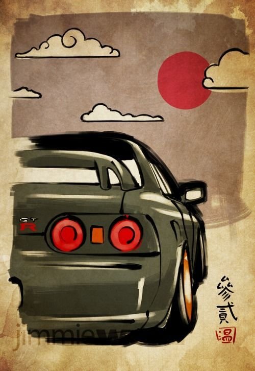 Nissan Skyline GTR r32 Art