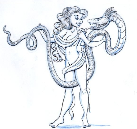 Змееносец и змея