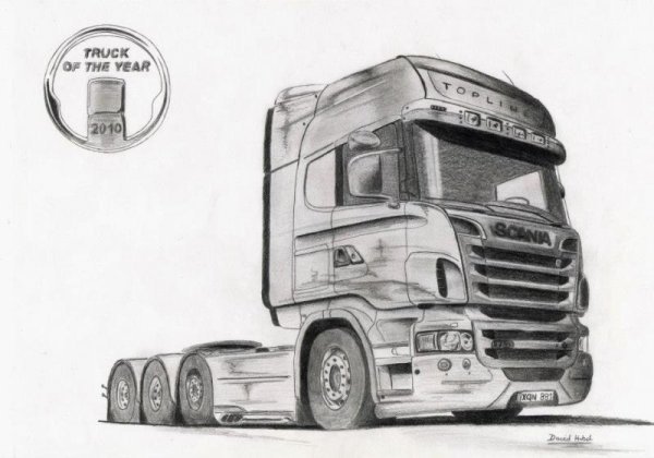 Раскраска Скания r420