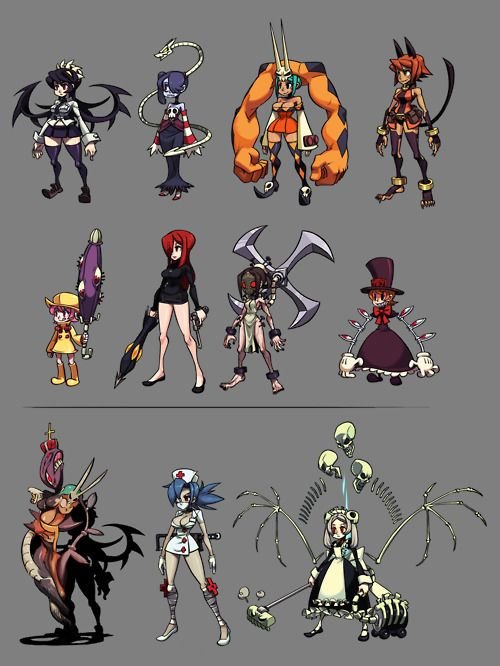 Skullgirls 2 персонажи