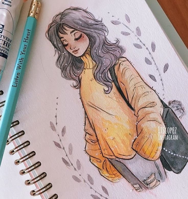Классные рисунки для скетчбука