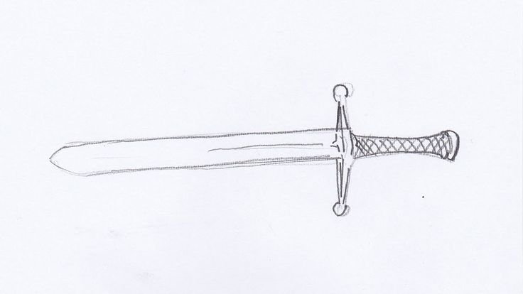 Меч рисунок