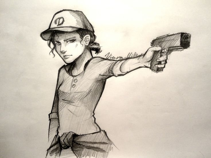 Клементайн Ходячие мертвецы Fan Art