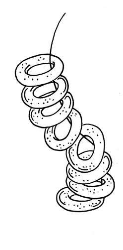 Баранки раскраска для детей