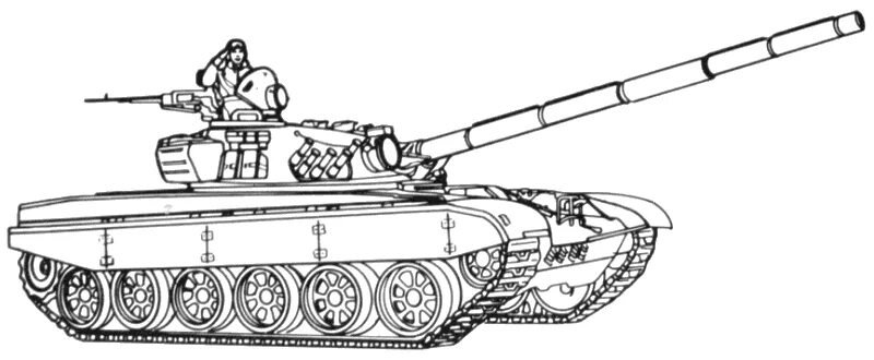 Контур танка т72 т80
