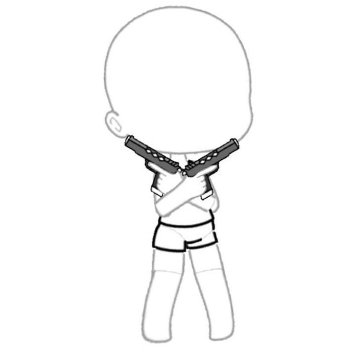 Позы для рисования Gacha Life