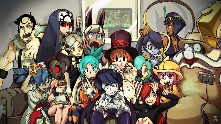 Skullgirls персонажи арты
