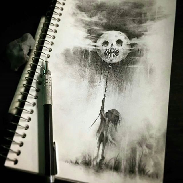Страшные рисунки карандашом