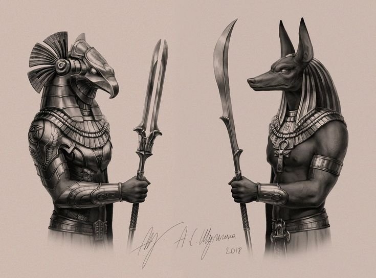 Horus Осирис Анубис