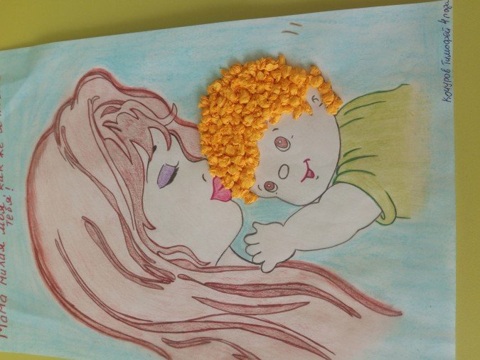 Рисунок на тему мама