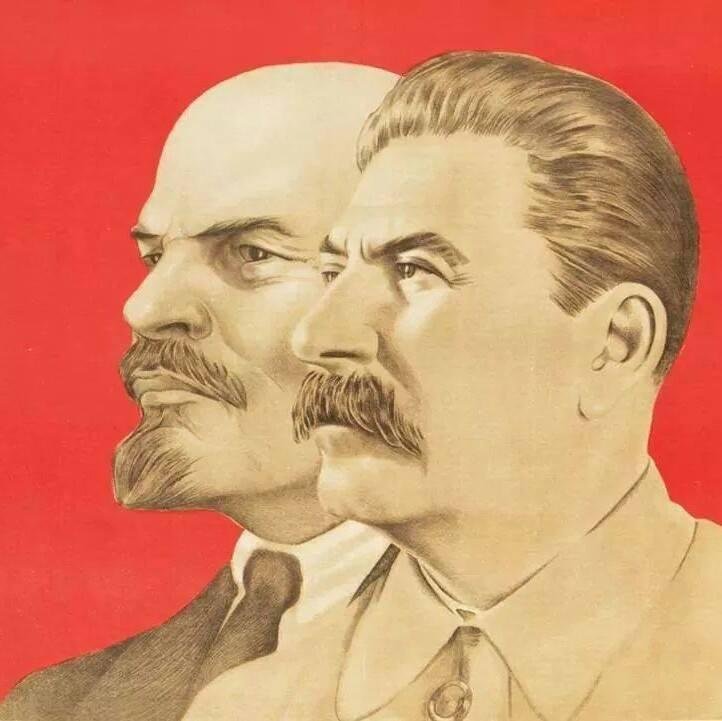 Сталин и Ленин портрет