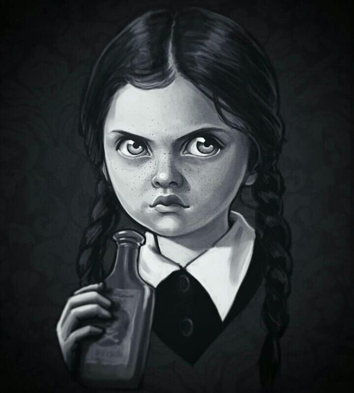Уэнзди Аддамс арт