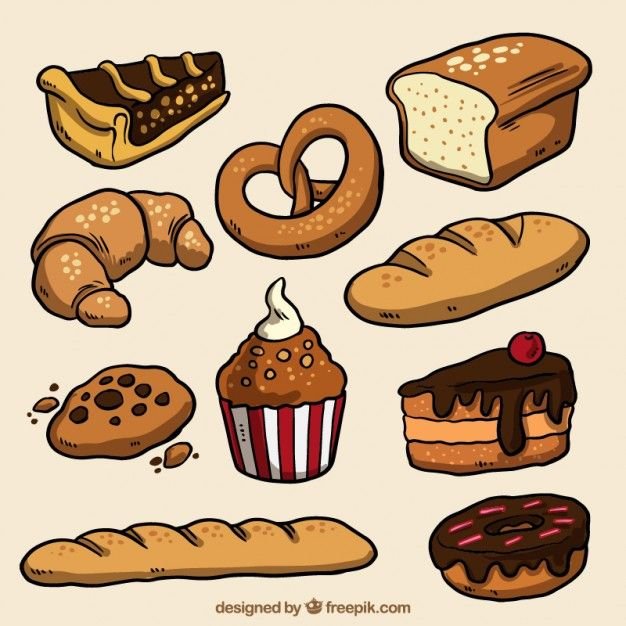 Булочка рисунок