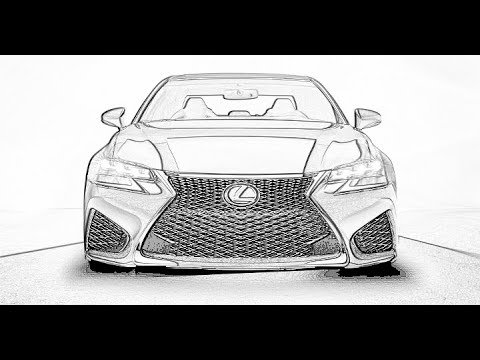 Рисунок машины Лексус 570