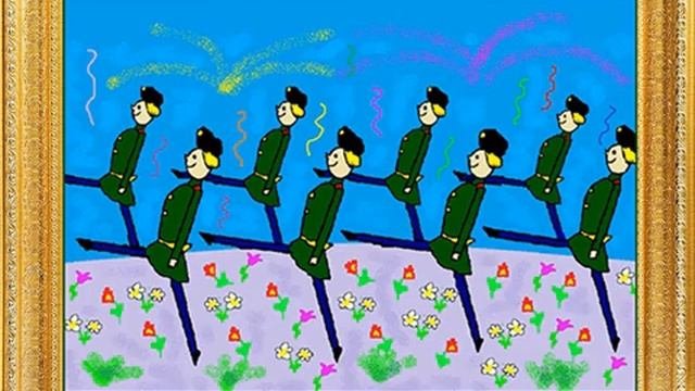 Деревянный солдатик рисунок
