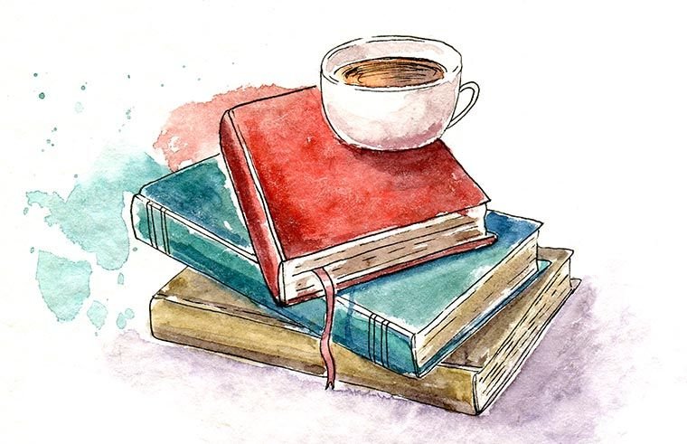 Книги акварель
