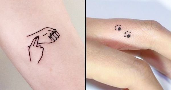 Маленькие рисунки на руке